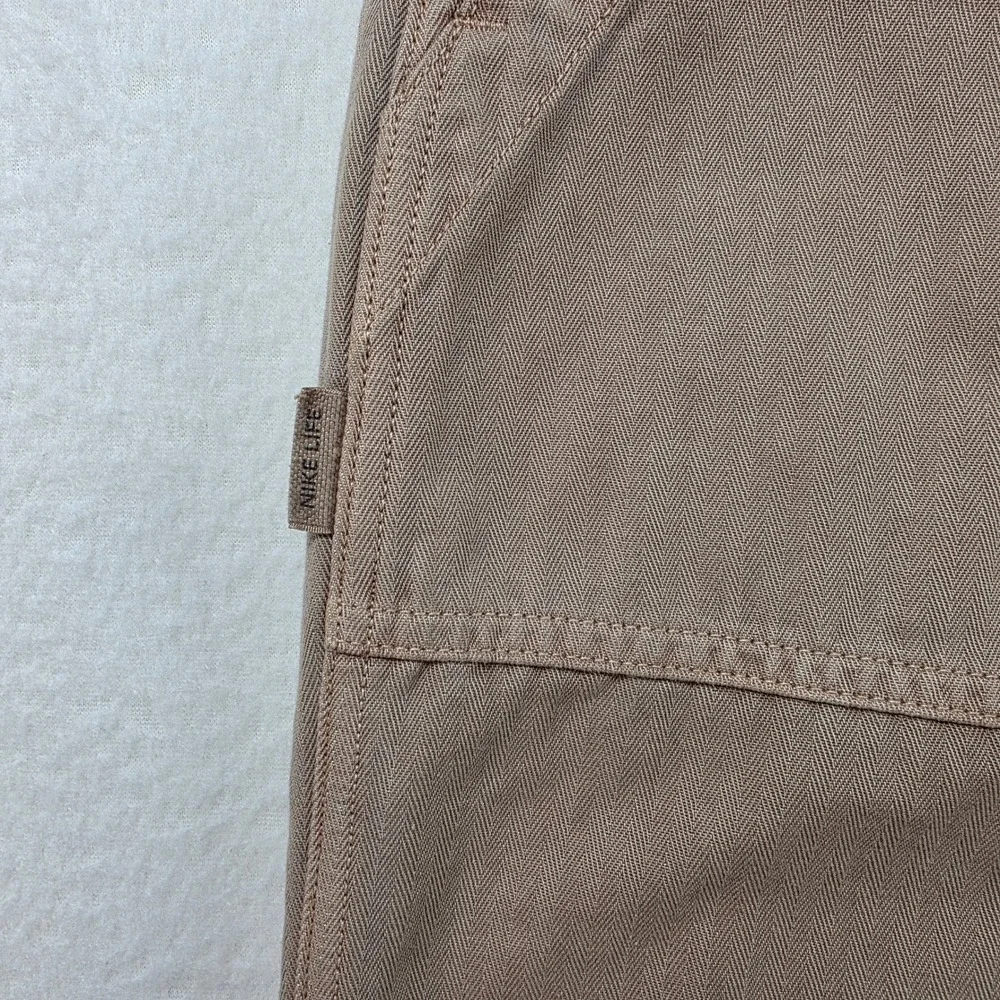 Nike Life Mens Herringbone Carpenter Pants Oxen Brown HJ0645-227 Size 36 NWT‎